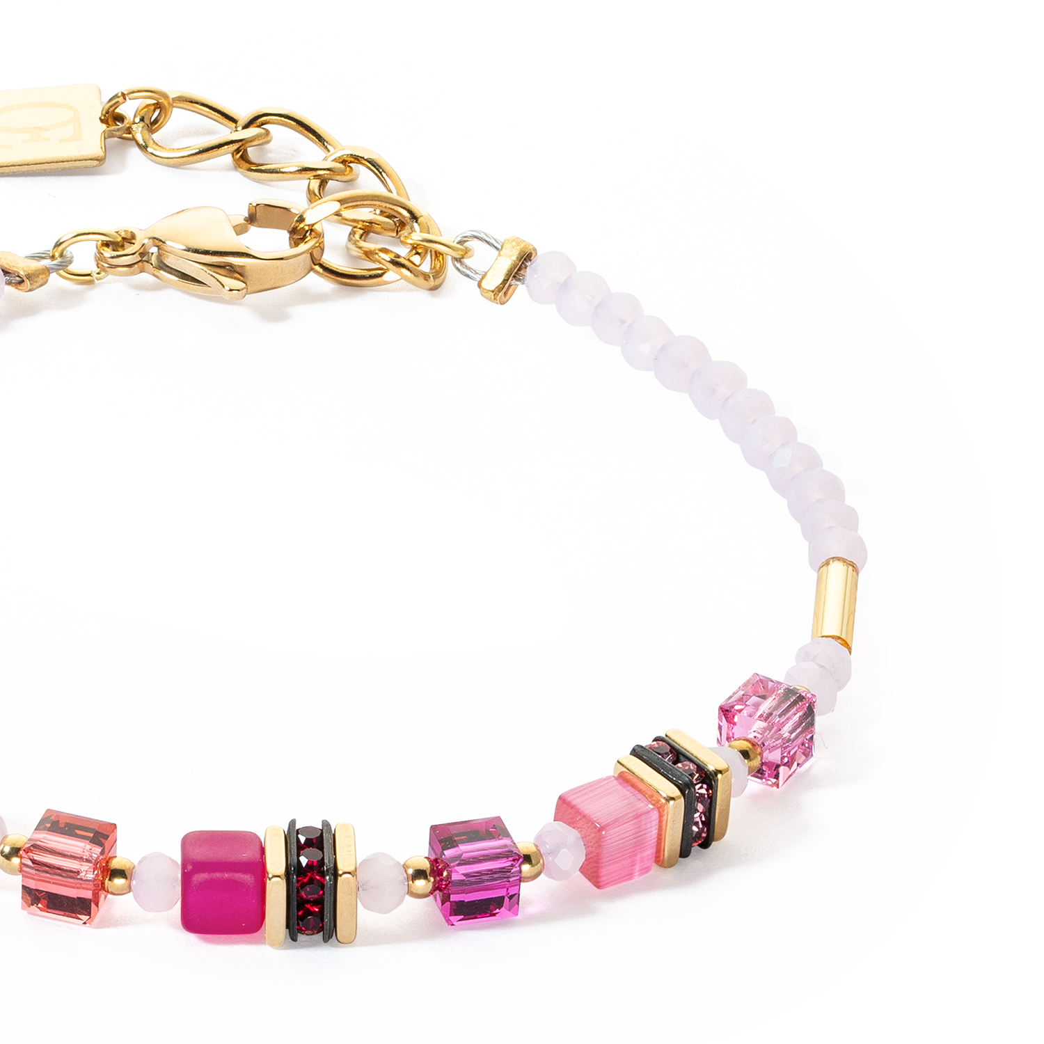 Armband Mini Cubes Magenta