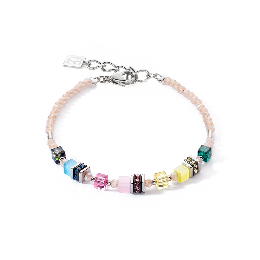 Armband Mini Cubes multicolor pastell