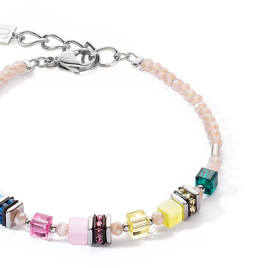 Armband Mini Cubes multicolor pastell