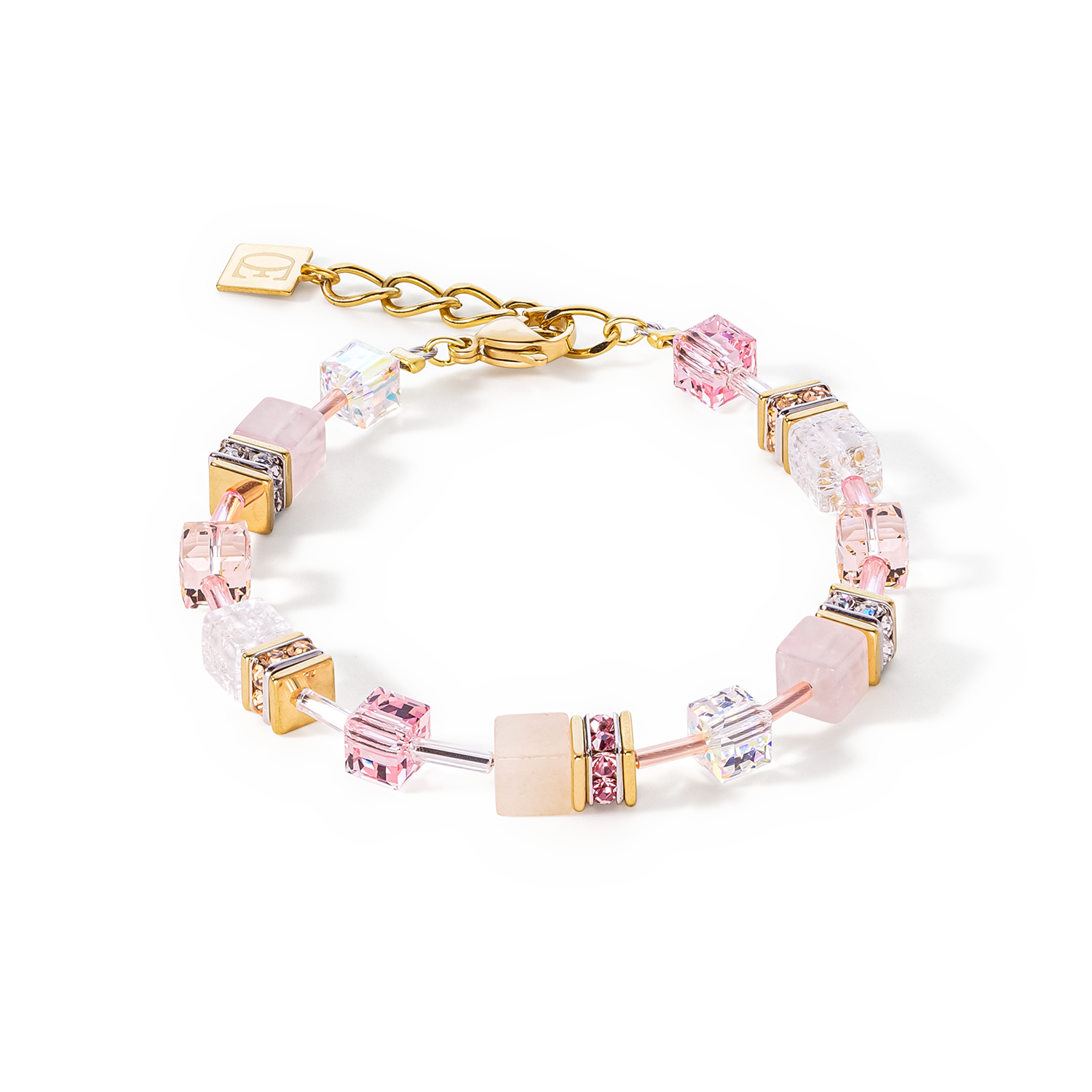 GeoCUBE® Iconic Precious Armband hellrosa