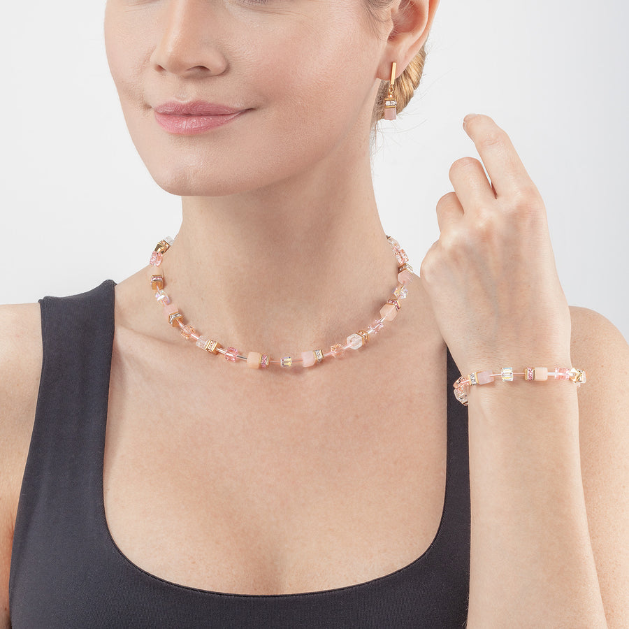 GeoCUBE® Iconic Precious Armband hellrosa