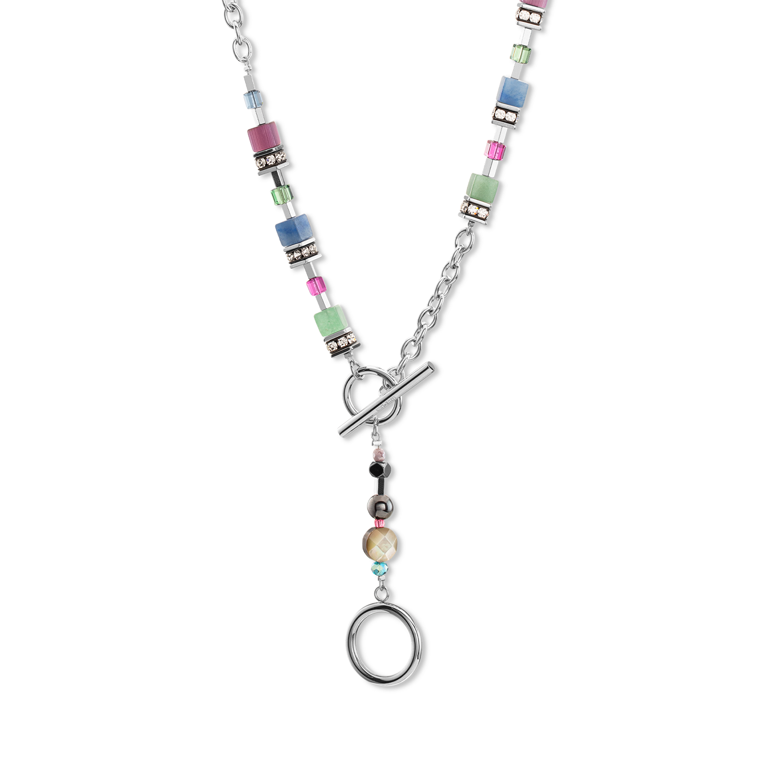 GeoCUBE® Fusion Halskette Multicolor Gemstone