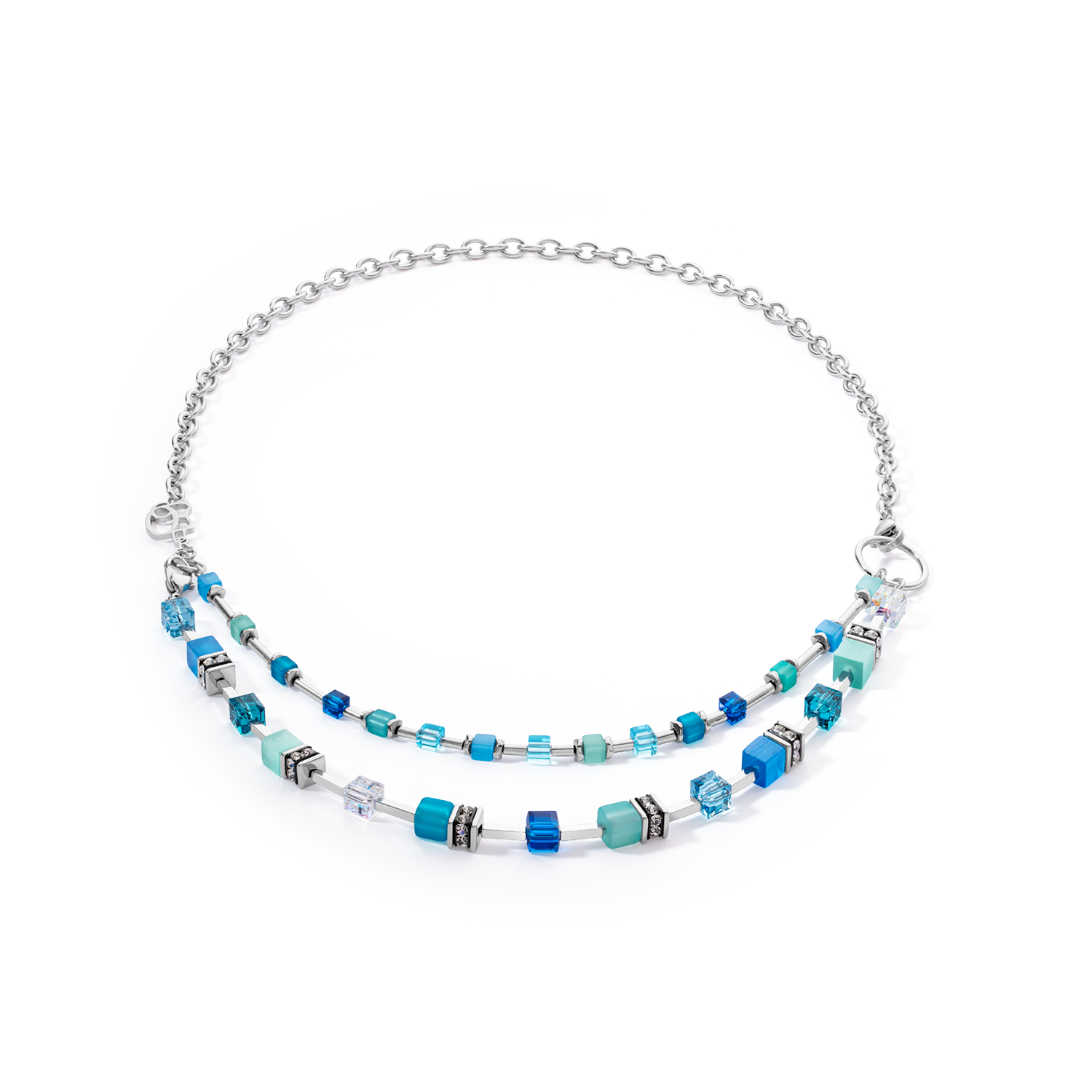 GeoCUBE® Iconic Layer Chain Halskette Ocean Vibes