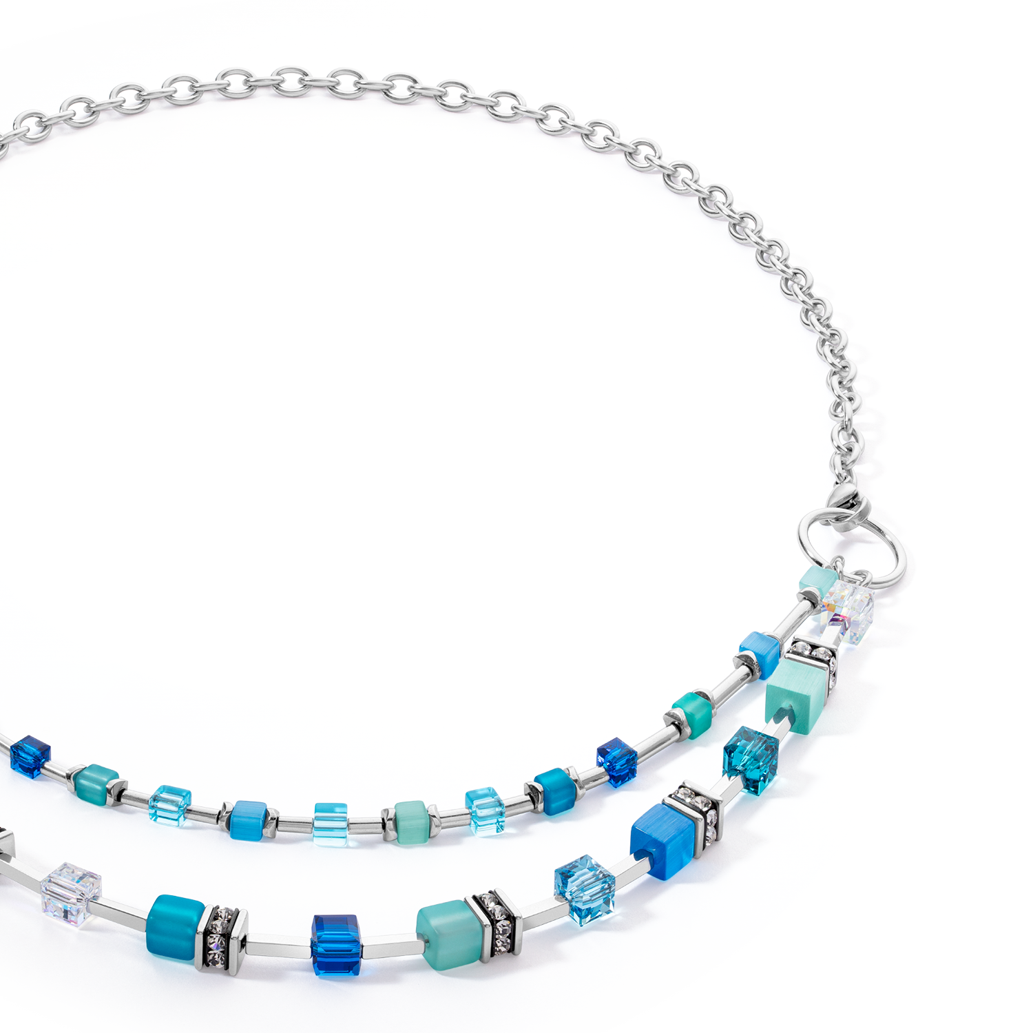 GeoCUBE® Iconic Layer Chain Halskette Ocean Vibes