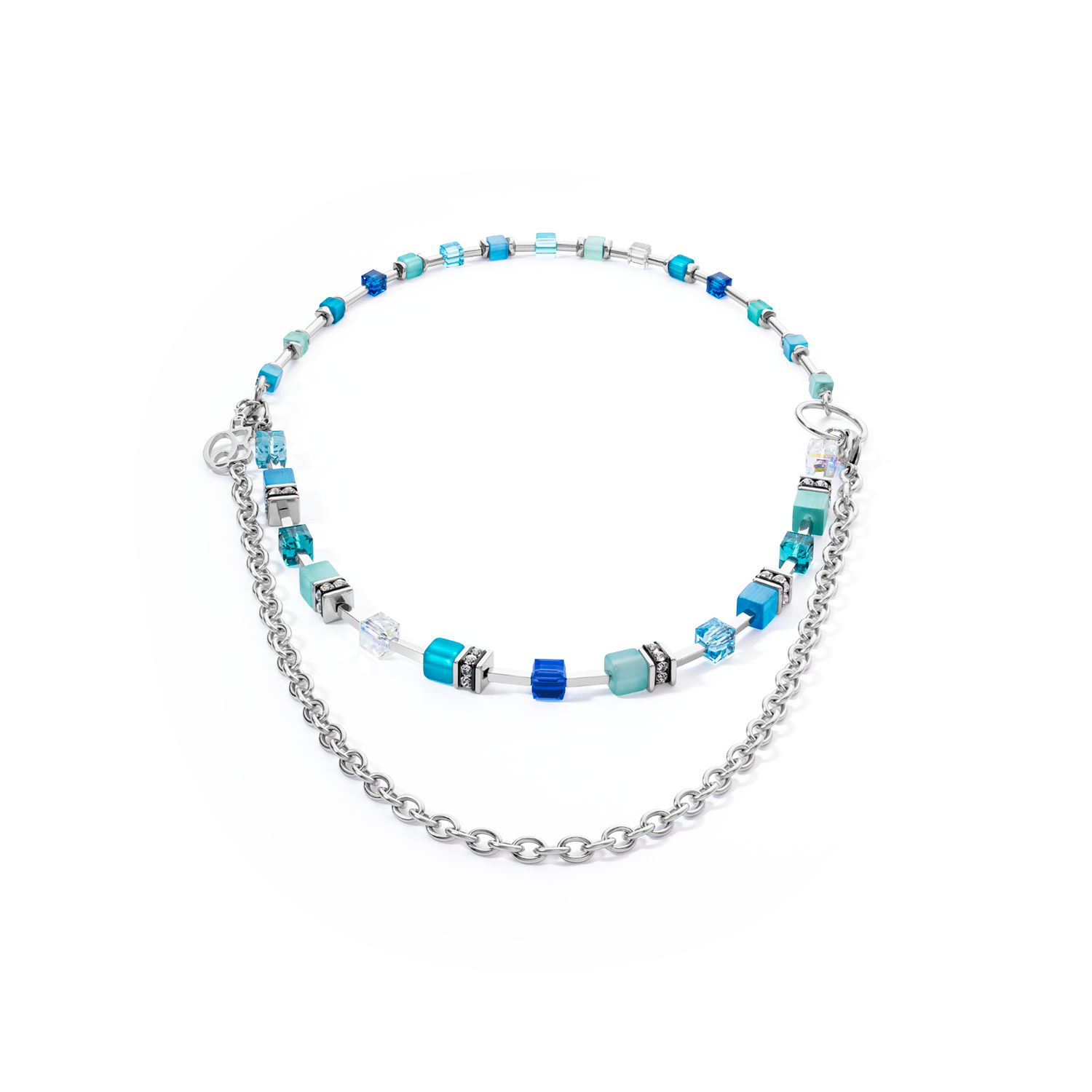 GeoCUBE® Iconic Layer Chain Halskette Ocean Vibes