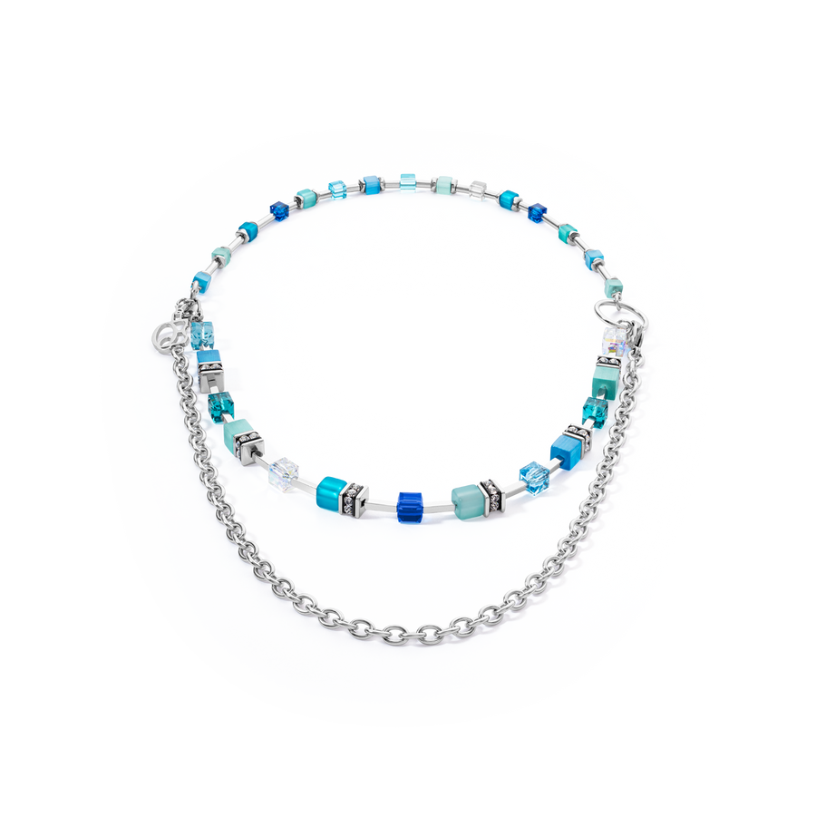 GeoCUBE® Iconic Layer Chain Halskette Ocean Vibes