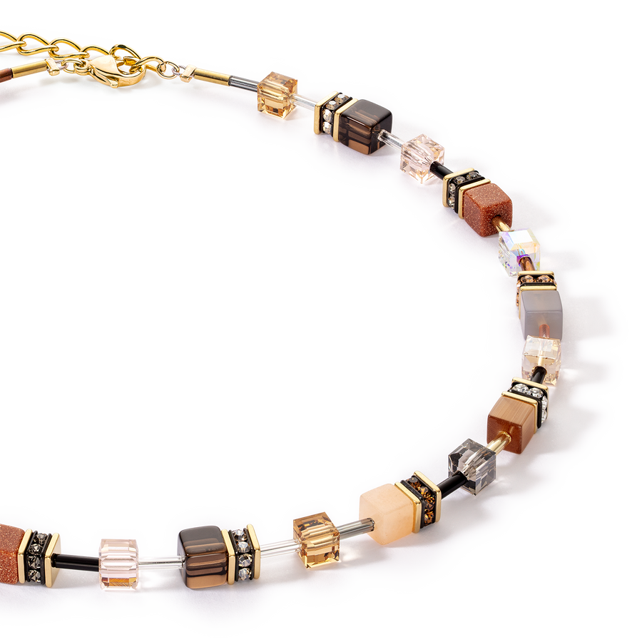 GeoCUBE® Iconic Precious Halskette braun