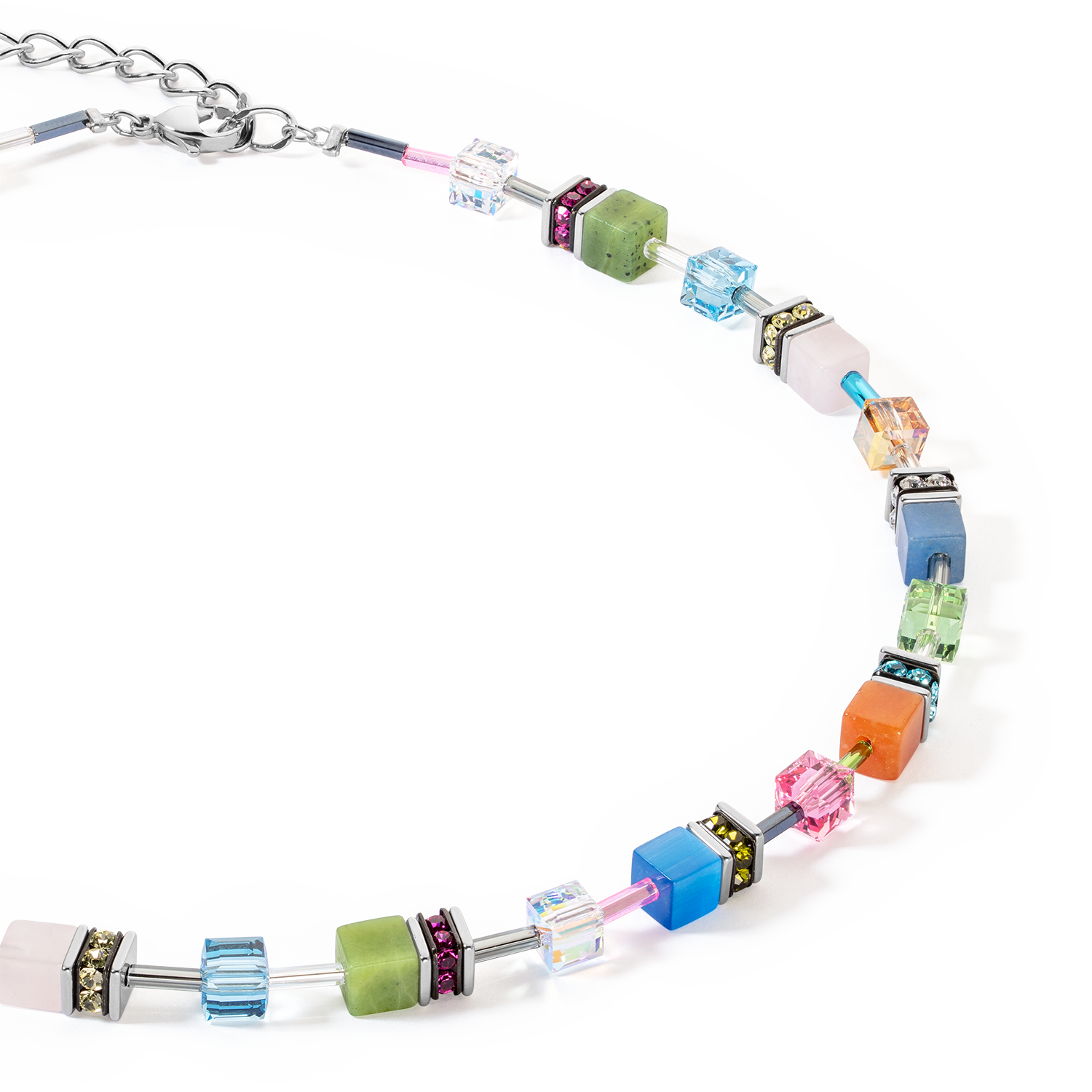 GeoCUBE® Iconic Precious Halskette multicolour boho