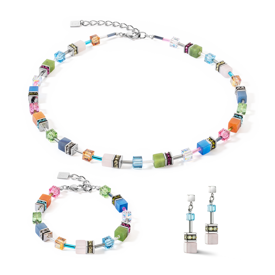 GeoCUBE® Iconic Precious Halskette multicolour boho