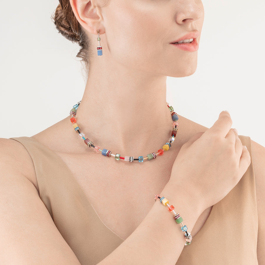 GeoCUBE® Iconic Precious Halskette Multicolour Delight