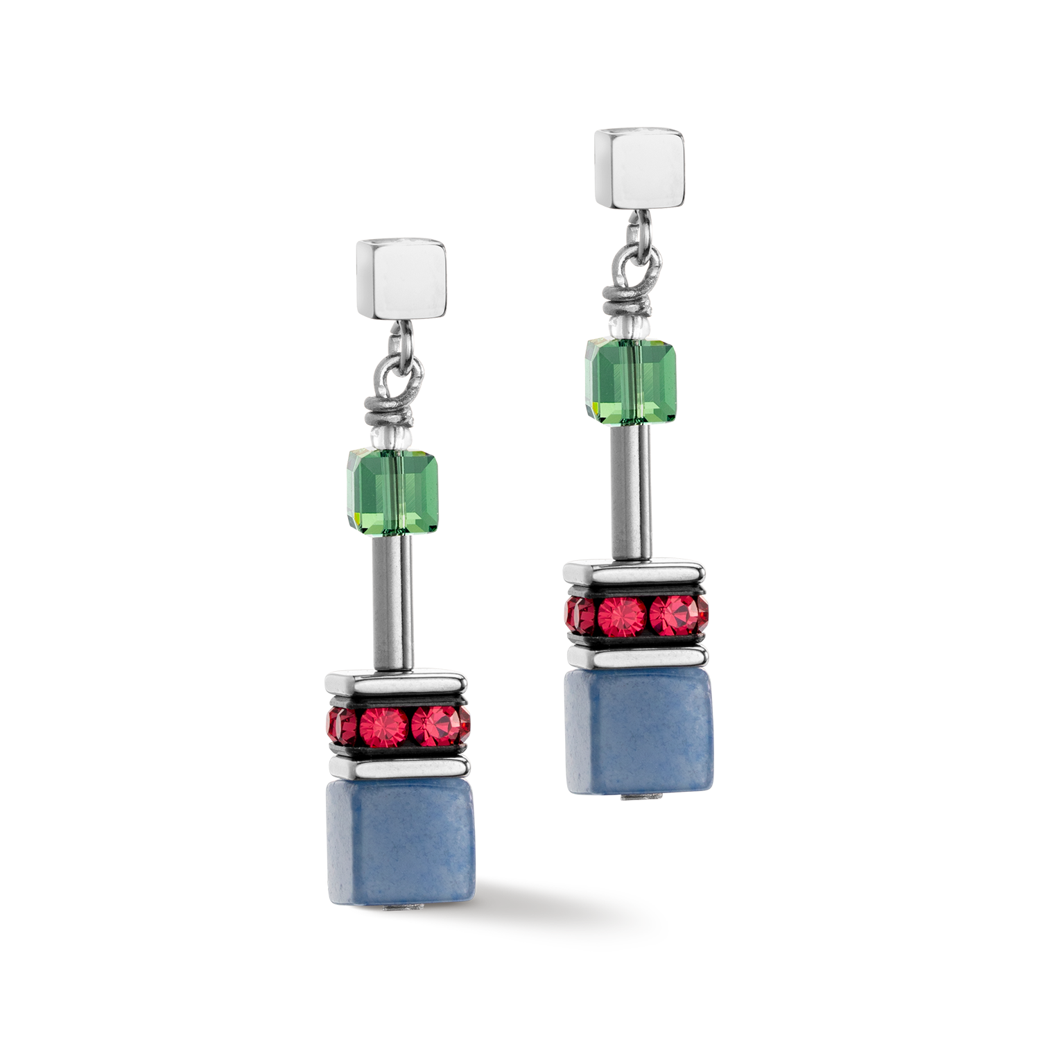 GeoCUBE® Iconic Precious Ohrringe Multicolour Delight