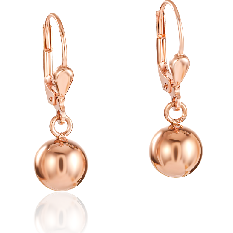 Ohrringe Hämatit & Edelstahl roségold