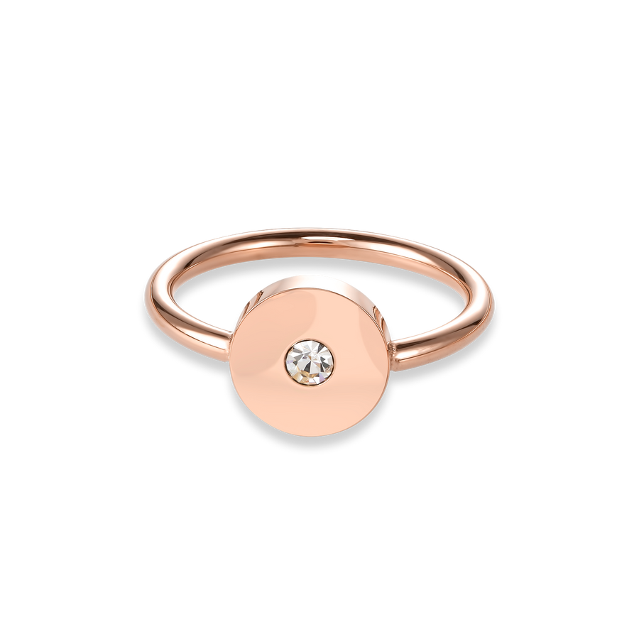 Ring SparklingCOINS Edelstahl roségold