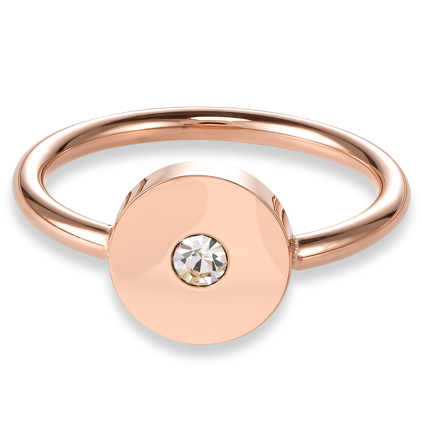 Ring SparklingCOINS Edelstahl roségold