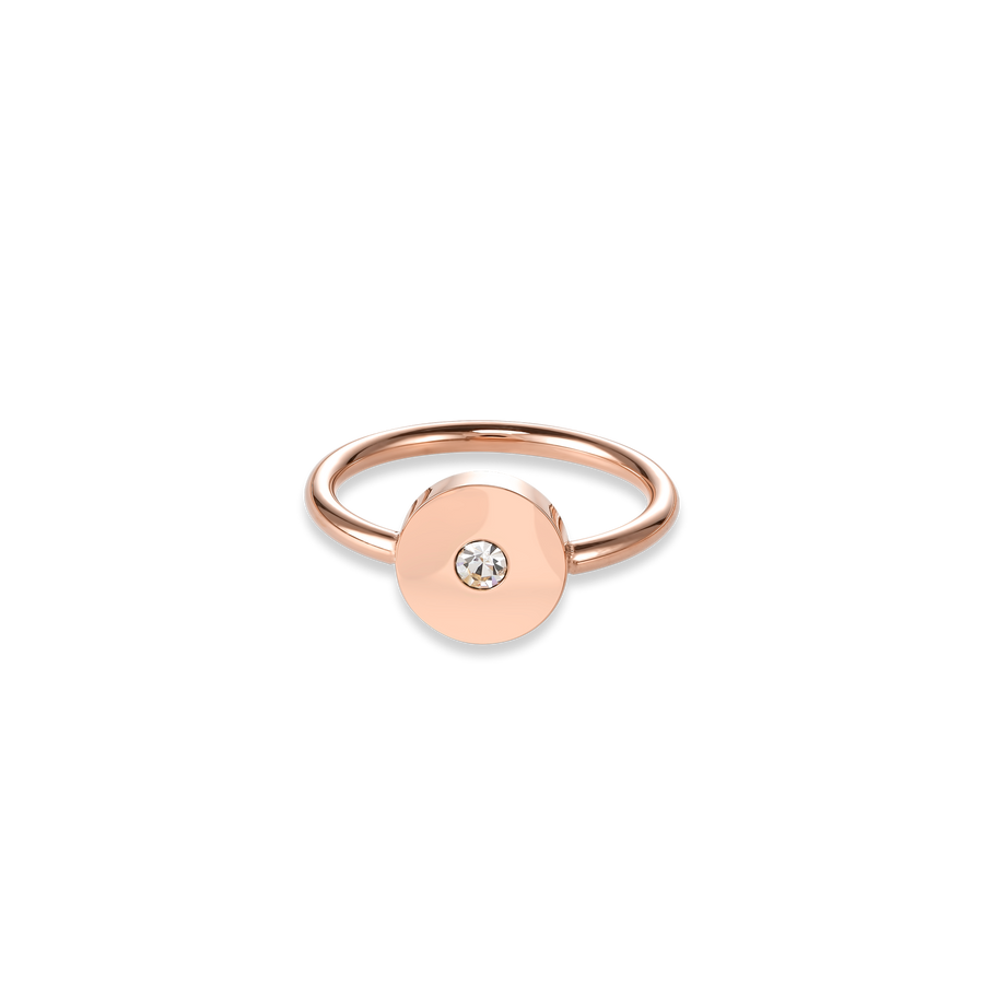 Ring SparklingCOINS Edelstahl roségold