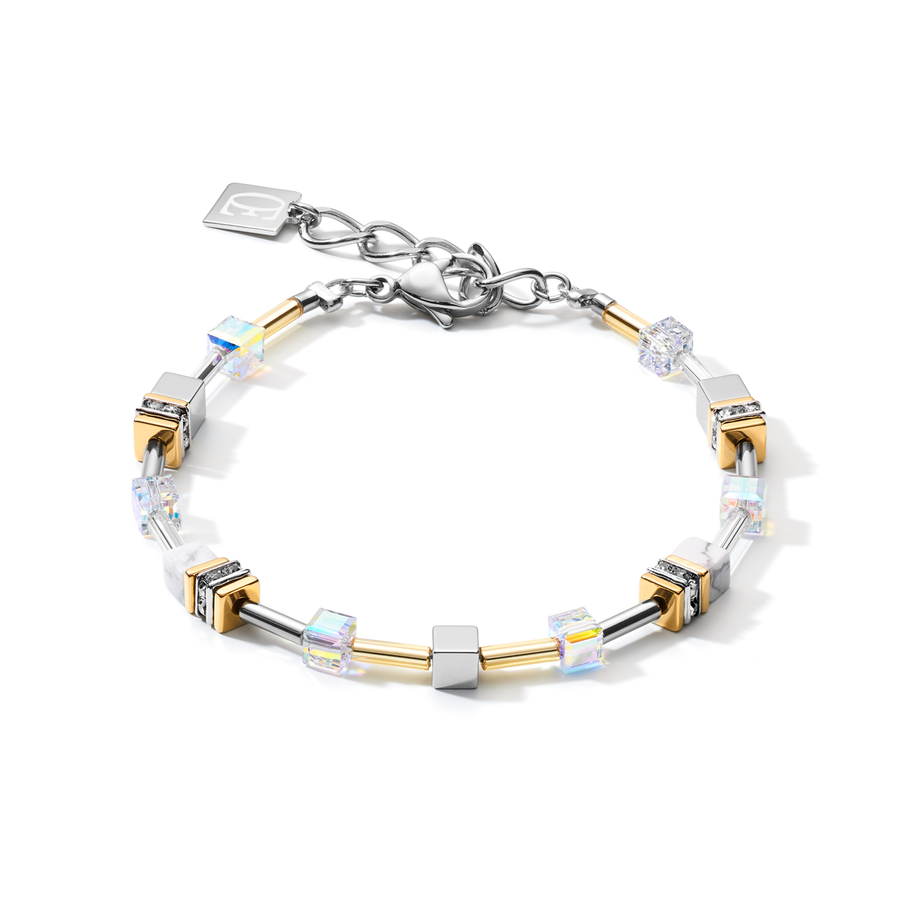 Armband GeoCUBE® Multitask 4-in-1 gold-silber