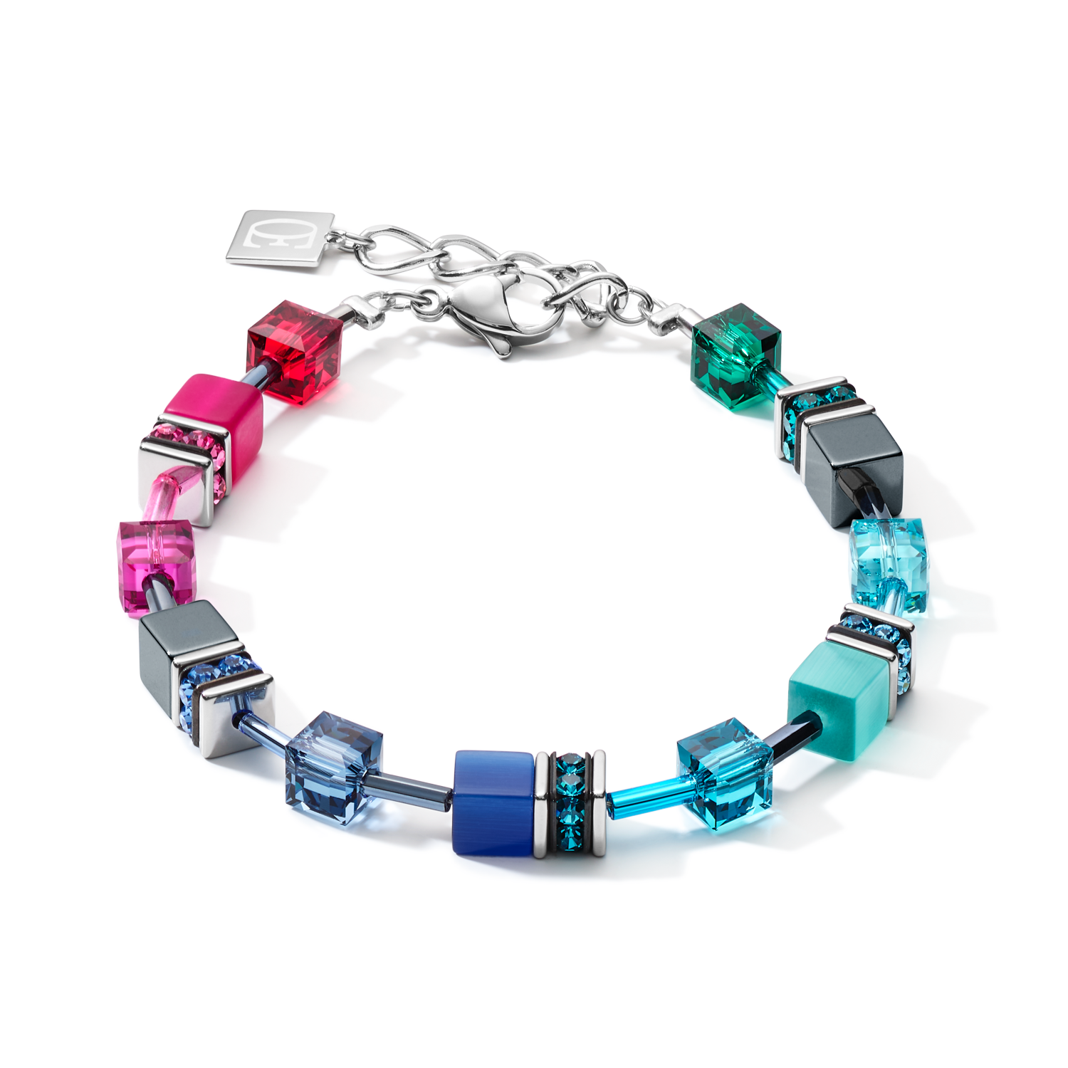Armband GeoCUBE® medium multicolor rainbow