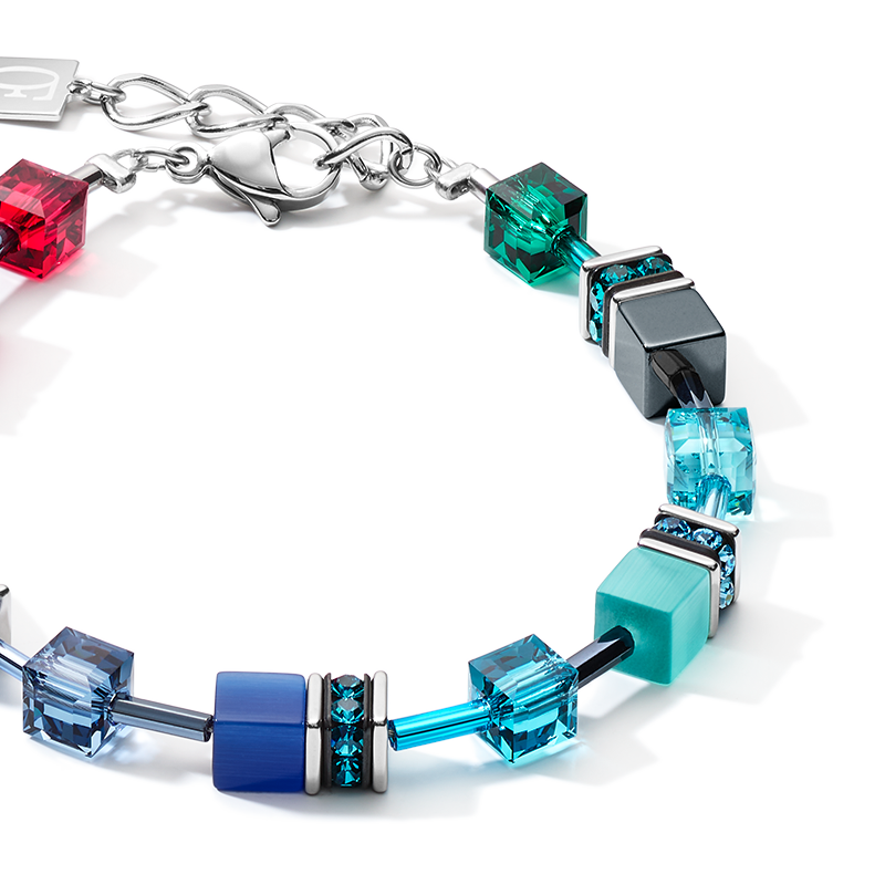 Armband GeoCUBE® medium multicolor rainbow
