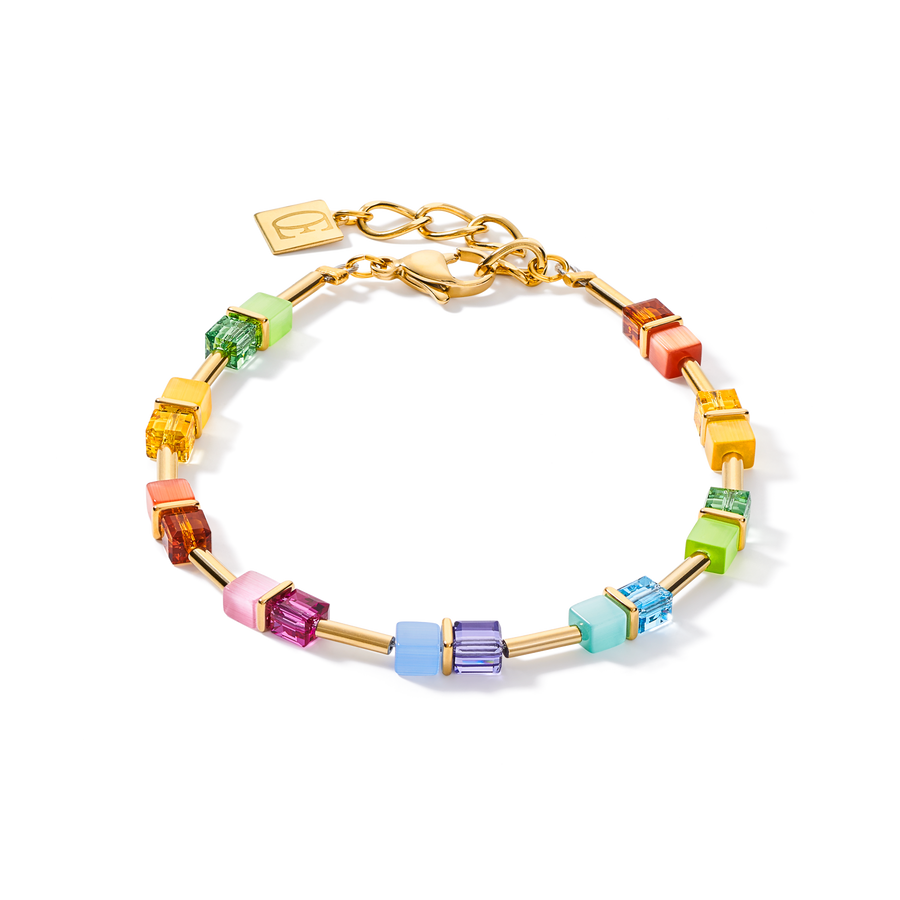 Cube Story Colour Couple Armband rainbow-gold