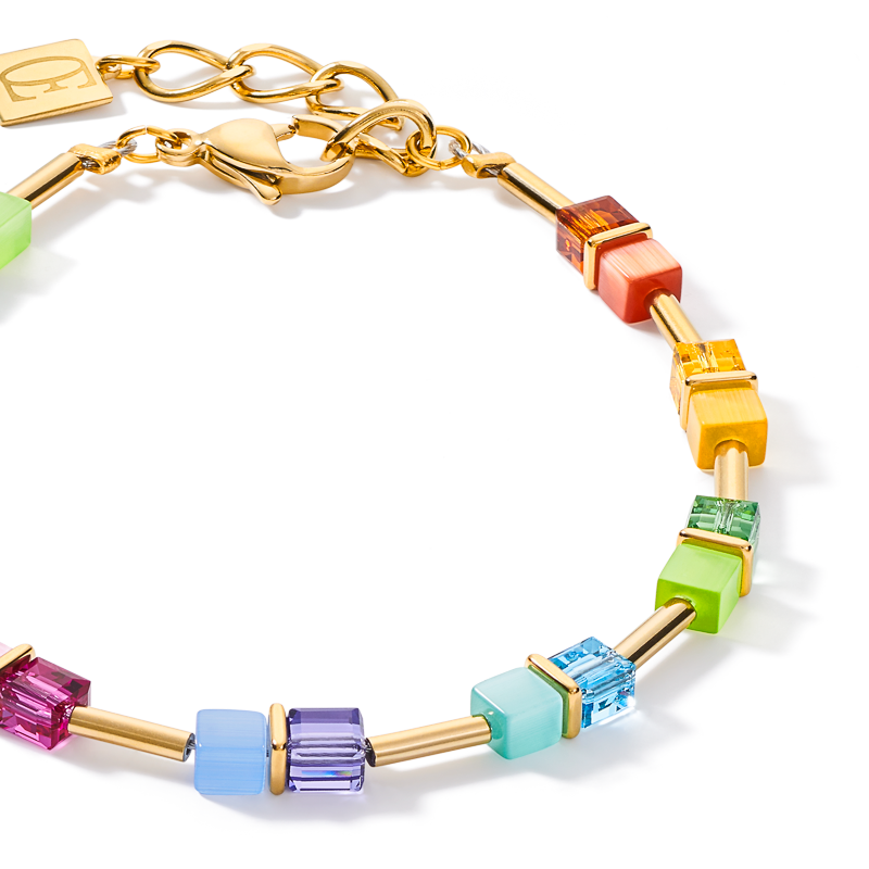 Cube Story Colour Couple Armband rainbow-gold