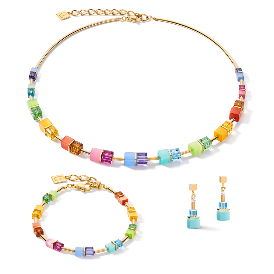 Cube Story Colour Couple Armband rainbow-gold