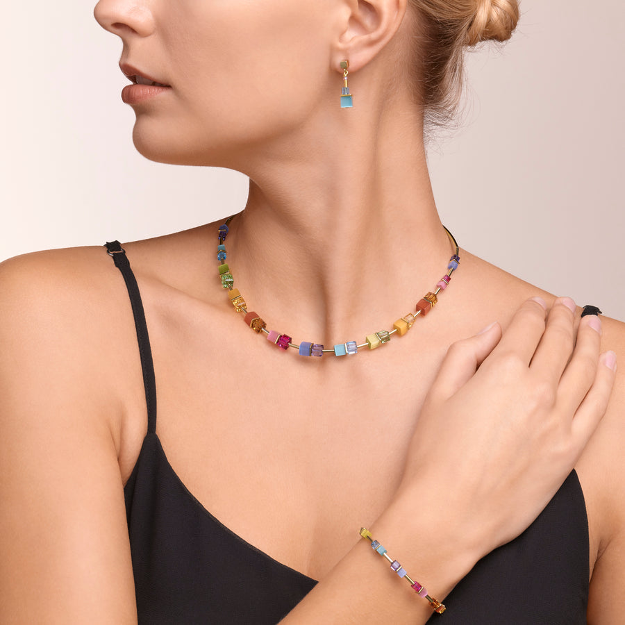 Cube Story Colour Couple Armband rainbow-gold