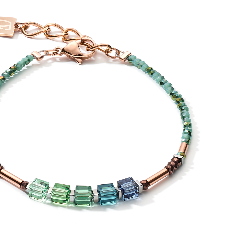 Armband GeoCUBE® shades of green-petrol