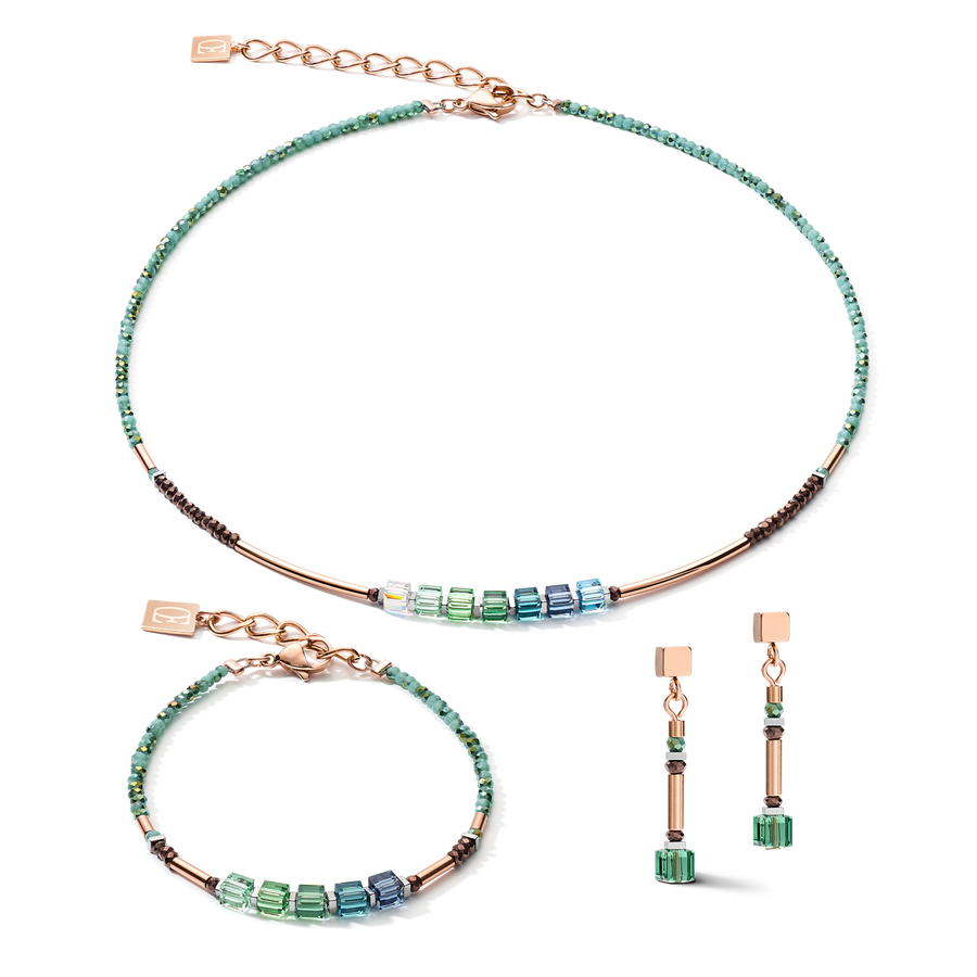 Armband GeoCUBE® shades of green-petrol