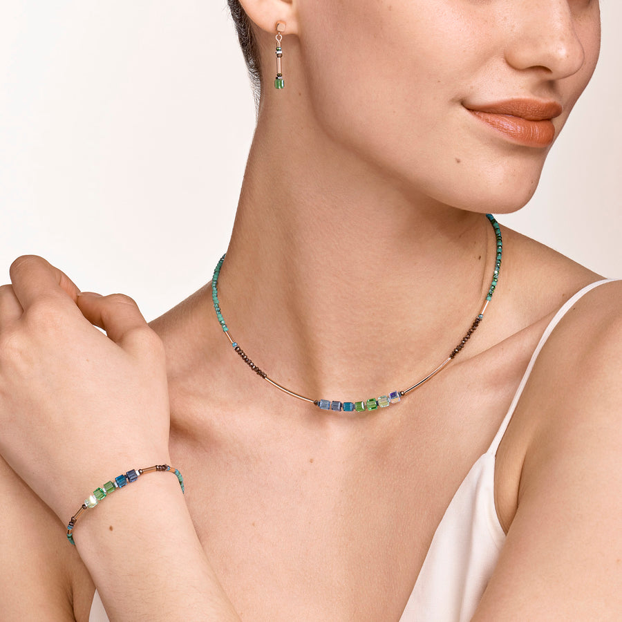 Armband GeoCUBE® shades of green-petrol
