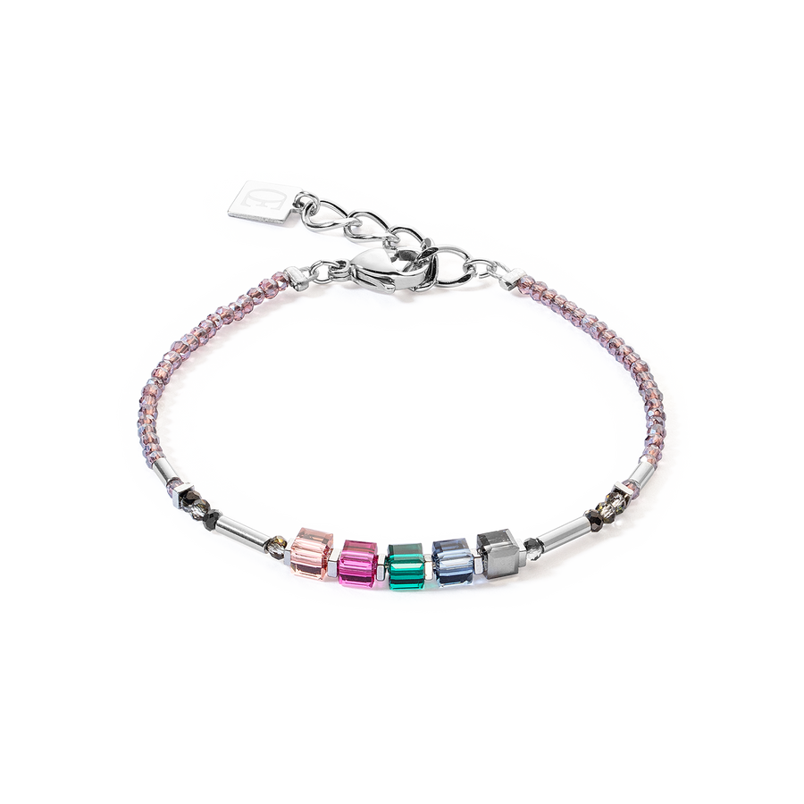 Cube Story Minimalistic Sparkling Armband Multicolour Art Nouveau