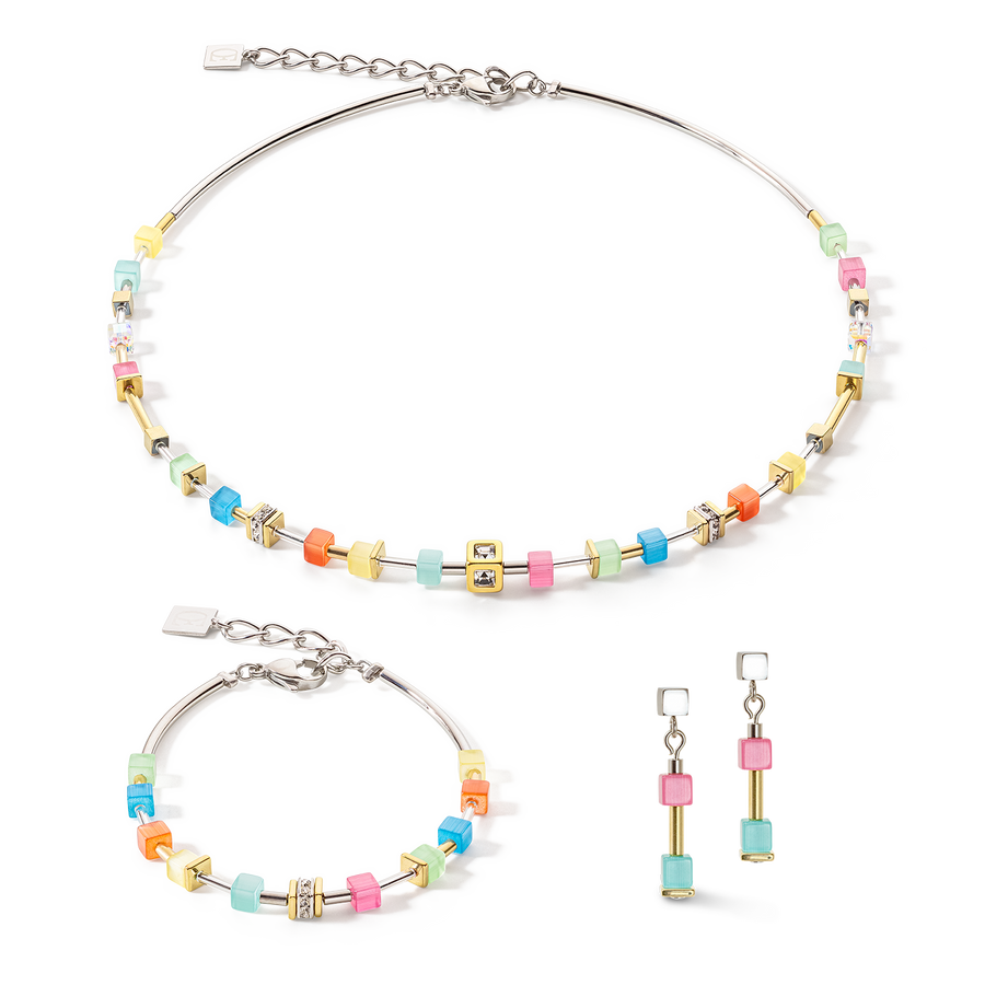Cube Story Delicate Ohrringe multicolor spring