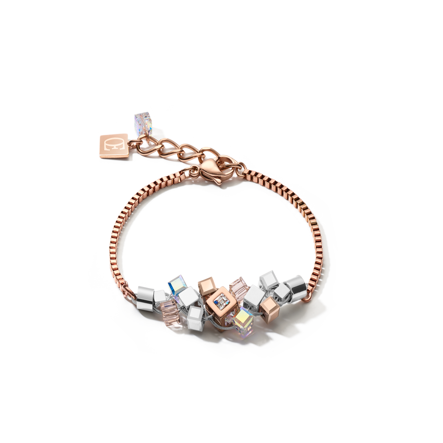 Armband GeoCUBE® Cluster roségold