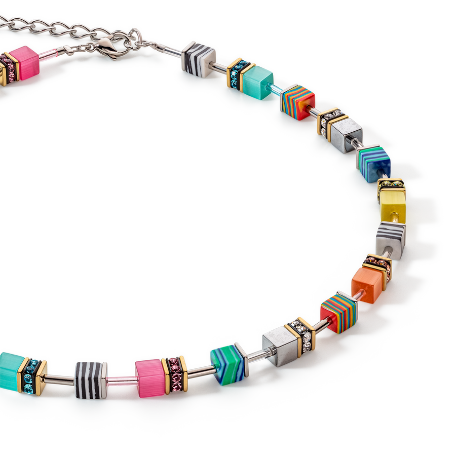 GeoCUBE® Candy Halskette multicolor spring