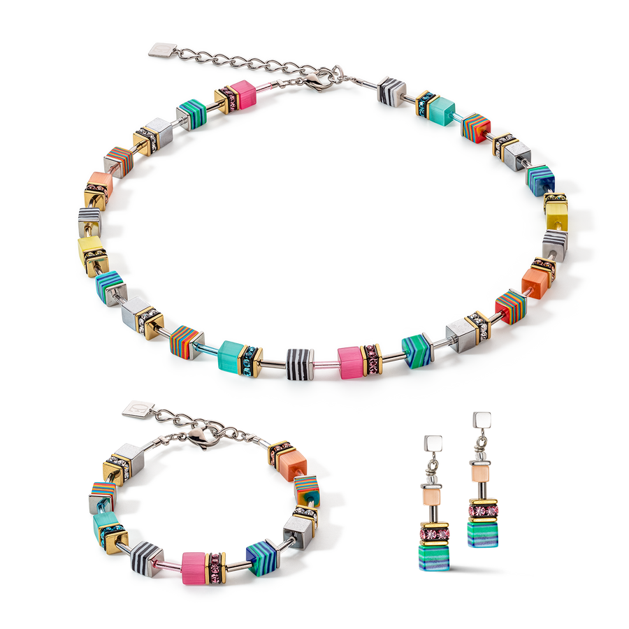 GeoCUBE® Candy Halskette multicolor spring