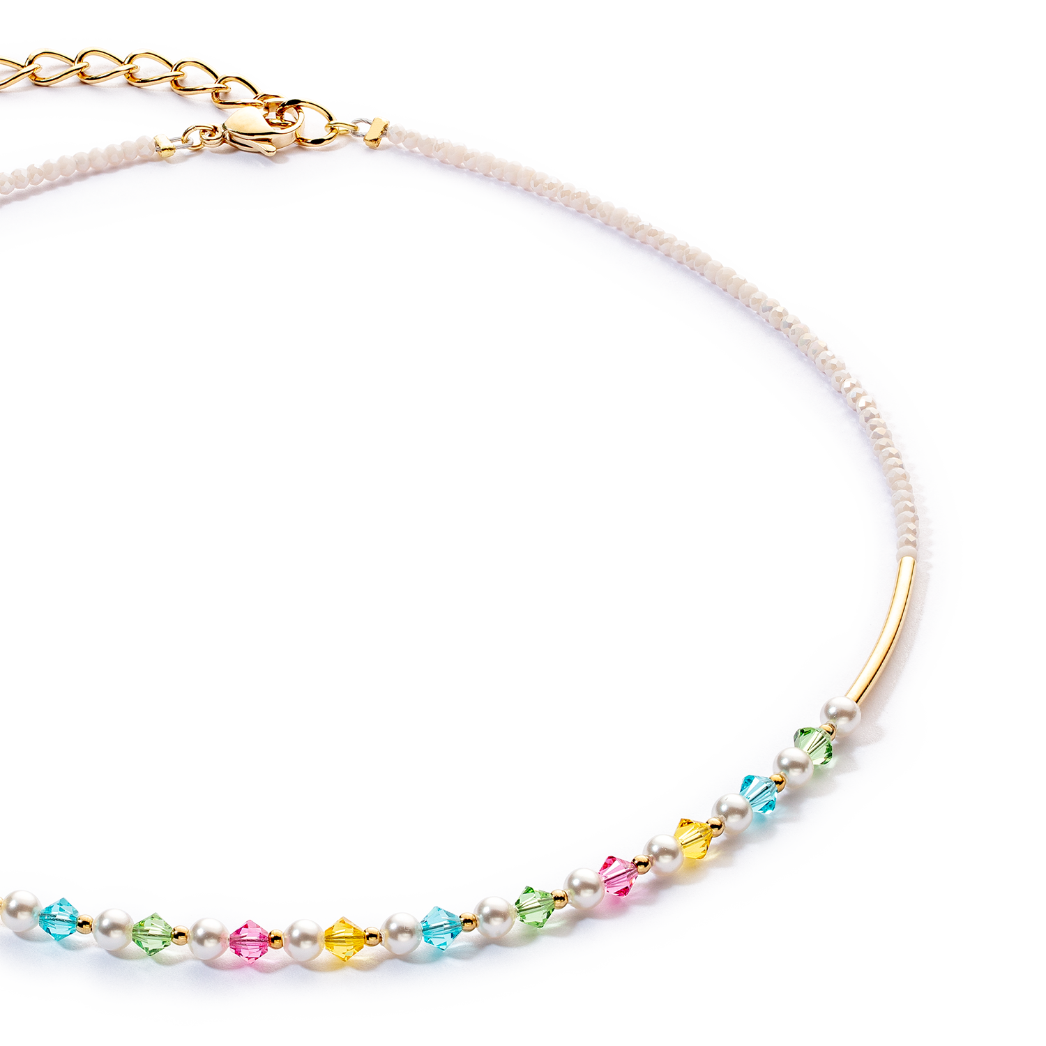 Princess Pearls Halskette gold multicolor