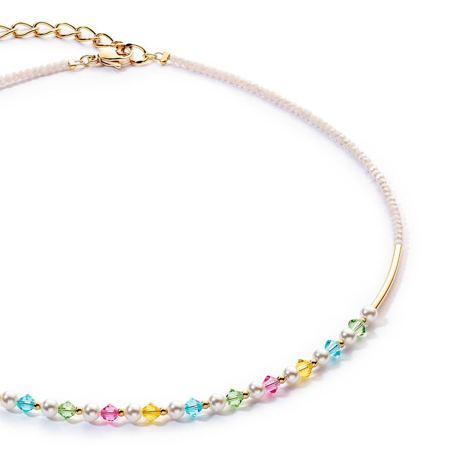 Princess Pearls Halskette gold multicolor