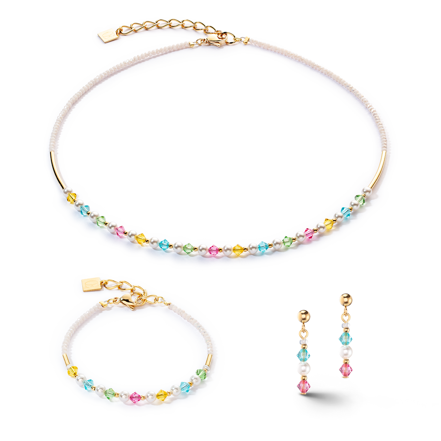 Princess Pearls Halskette gold multicolor