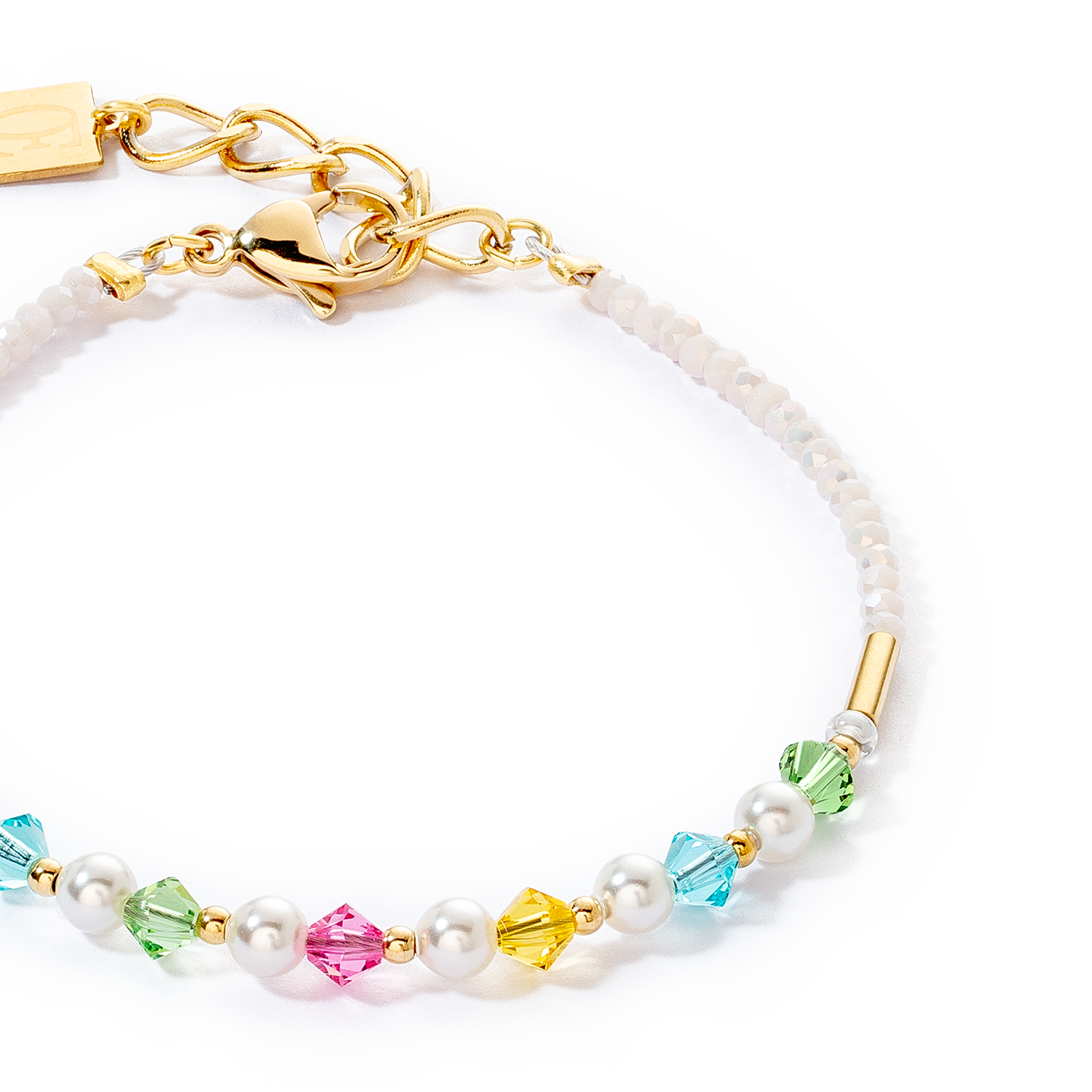 Princess Pearls Armband gold multicolor