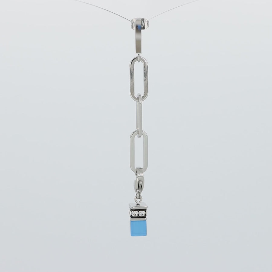 Ohrringe Happy Iconic Cube Charms silber pastell