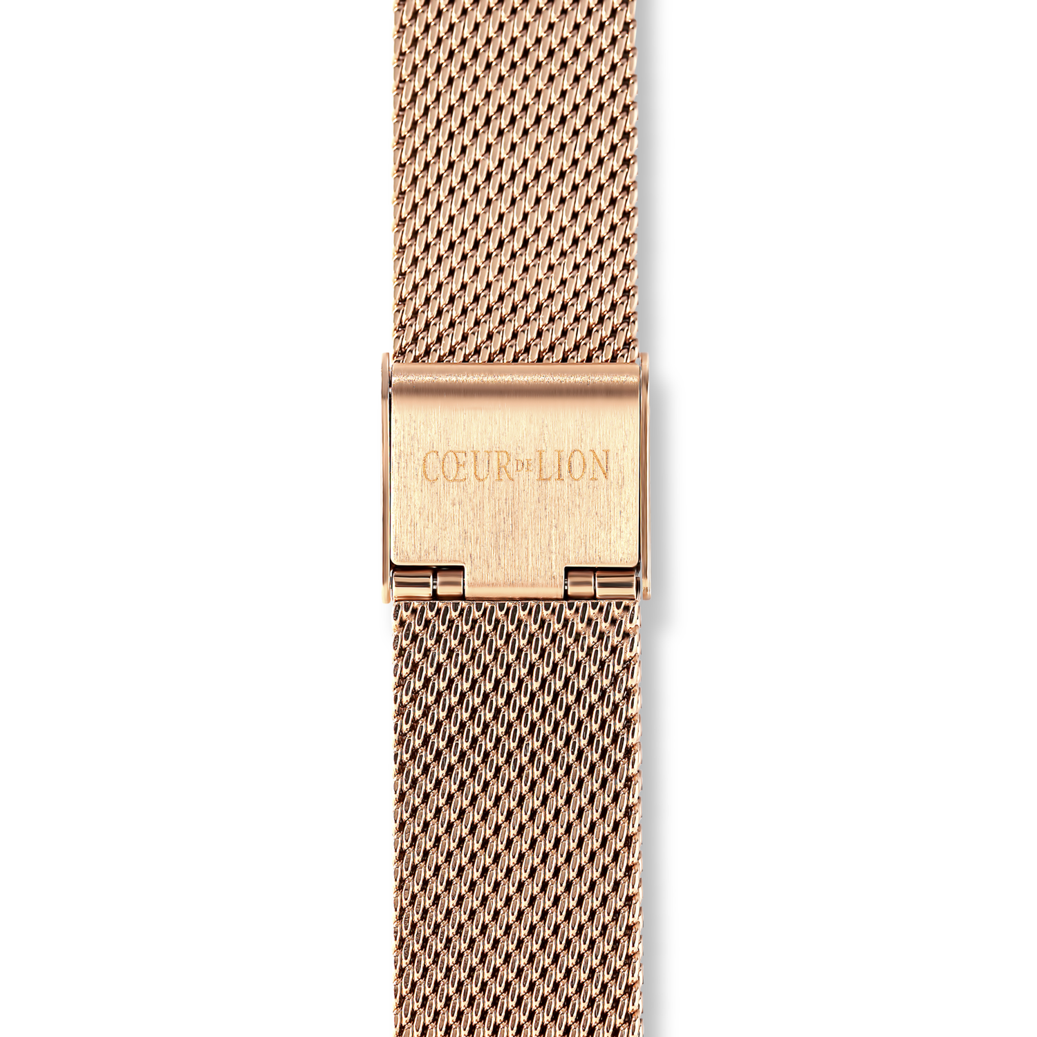 Uhr Rund Mocca Sunray Milanaise Edelstahl Rosegold