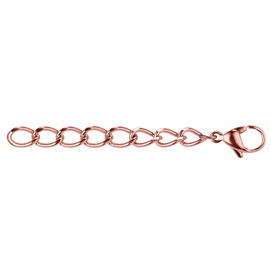 Verlängerungskettchen mit Karabiner Edelstahl roségold